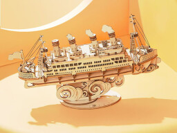 RoboTime 3D dřevěná skládačka Zaoceánský parník